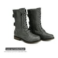 thumbnail image 4 of DREAM PAIRS Women's Ankle Bootie Winter Lace up Mid Calf Military Combat Boots TERRAN GREY Size 6.5, 4 of 5