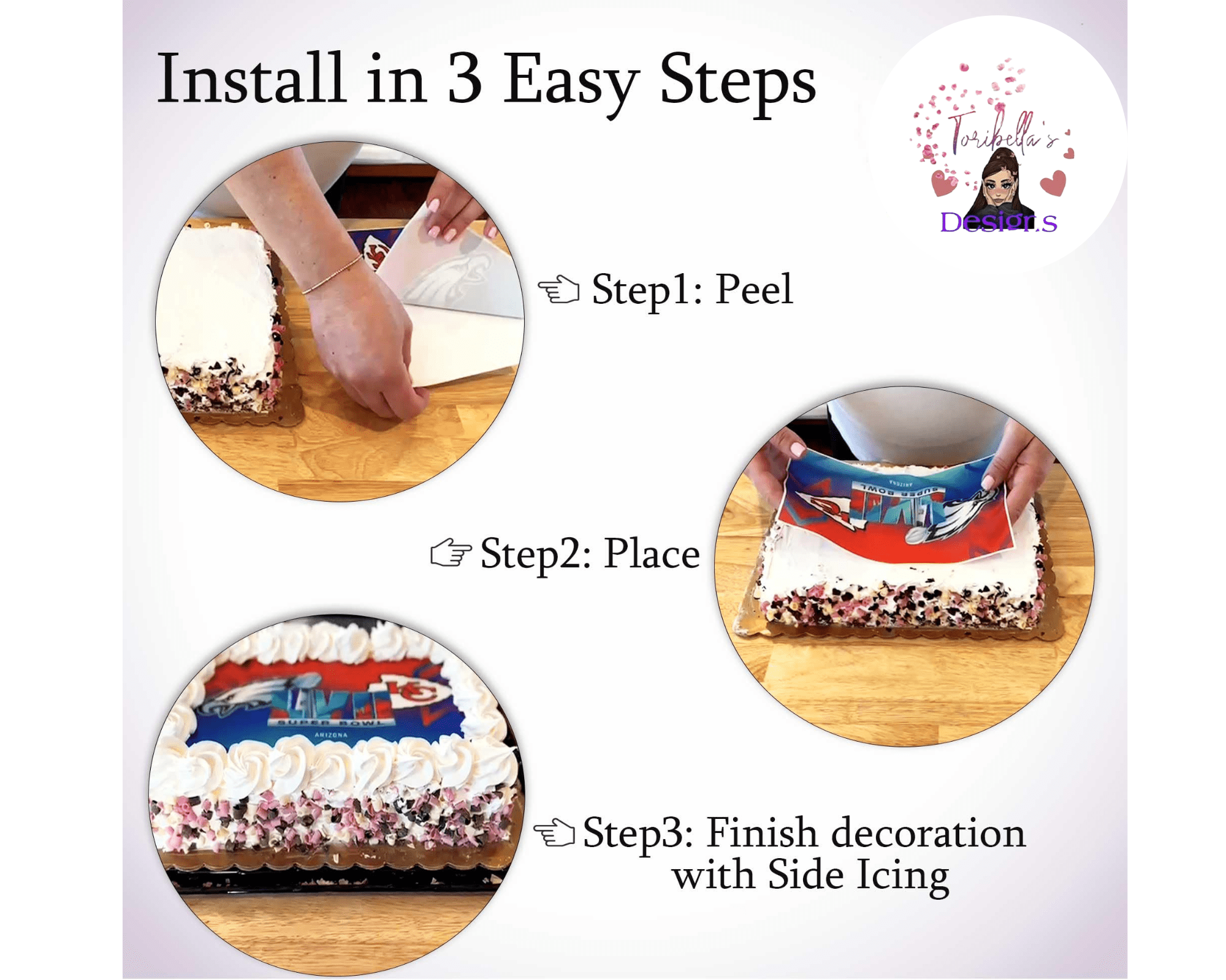 Design your own Edible Image Birthday Party Cake Topper 1/4 sheet Frosting Sheet You add To Your Own Cake
