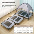 thumbnail image 1 of Bed,Removable Canopy Tear Resistant Cloth Bed Cool Canopy Shade With Canopy And To Shade Tent With Removable Mesh Pvc Material Cot With Cloth Teslin Mesh Bed Tent Tear-resistant Bed With, 1 of 6