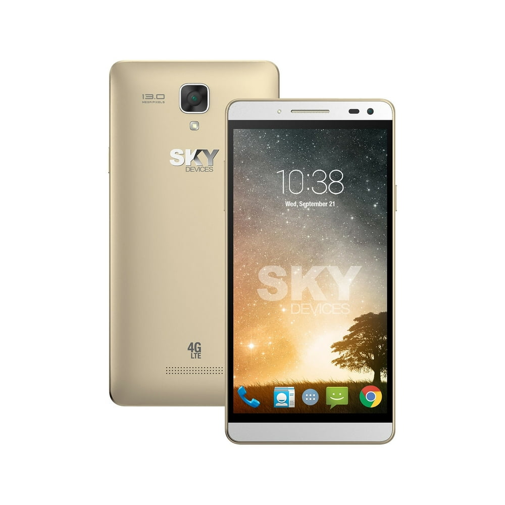 Sky Devices Elite 5.0L 850/1700/1900 8GB 4G LTE Android Unlocked,Gold