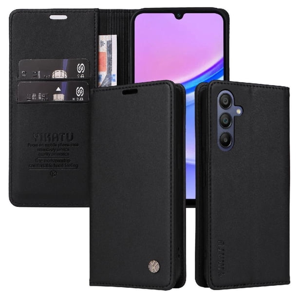 Funda para Samsung Galaxy A16 Estuche de Cuero PU Tipo Cartera con Ranuras para Tarjetas y Cierre Magnético