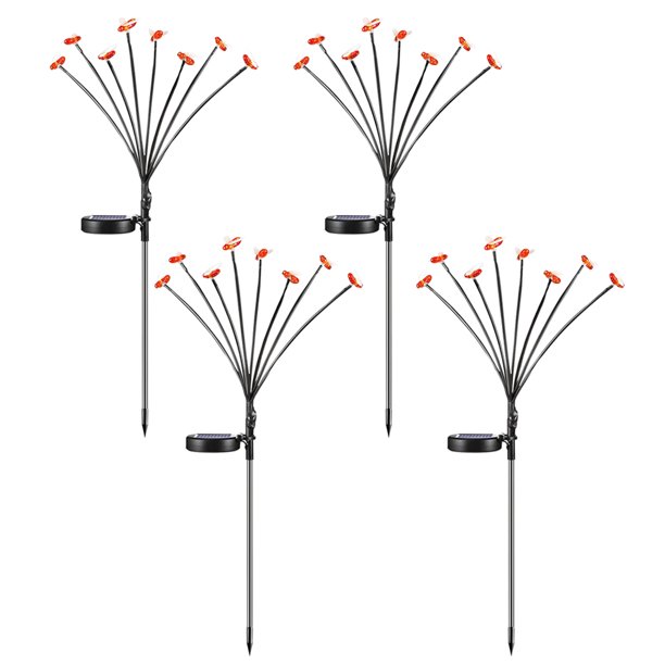 Interruptor automático de iluminación de paisaje solar oscilante de luz de tierra LED para jardín Hugtrwg Para estrenar