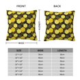 thumbnail image 6 of Wukai Geometric Pattern with Bee Premium Polyester Fleece Pillow Covers with Hidden Zipper Closure,Luxuriously Soft and Durable-26"x26", 6 of 7