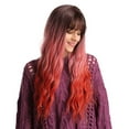 thumbnail image 3 of SUCS Women'S Fashion High Temperature Resistant Silk Synthetic Bangs Long Hair Wig, 3 of 5