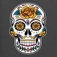 thumbnail image 5 of Wild Bobby Day Of The Dead Sugar Skull Pop Culture Unisex Crewneck Graphic Sweatshirt, Charcoal, X-Large, 5 of 5