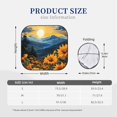 thumbnail image 3 of Balery Elegant Sunset Sunflower Parasol para parabrisas de coche de 2 piezas | Parasol plegable para parabrisas delantero de coche para la mayoría de sedanes-Medium, 3 of 6