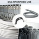 thumbnail image 5 of Uxcell 10 Paquete de Abrazaderas de Cable 2.48" 304 Acero Inoxidable Caucho Forma U para Tubo, 5 of 7