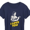 thumbnail image 3 of Star Wars - Valentine Princess Leia I Love You - Women's Short Sleeve Graphic T-Shirt, 3 of 5