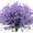 Purple, variant on Morttic 6 Bundles Artificial Flowers for Outdoors UV Resistant Plastic Flowers Fake Plants Spring Flowers in Bulk for Indoor Outdoor Cemetery Home Wedding Vase Pots Decorations (Yellow)