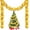 Gold, variant on 16.4 ft Christmas Prelit Tinsel Garland with Lights Battery Operated 50 LED Hanging Garland with Light Xmas Foil Garland for Tree Wedding Party Decoration