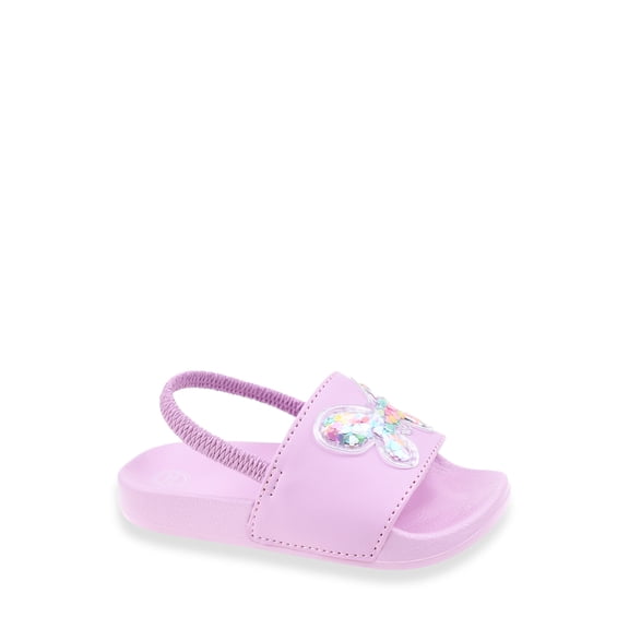 Wonder Nation Little and Big Girls Pool Slide Sandals
