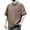 Coffee, variant on ZCFZJW Big and Tall Regular Fit T-Shirts for Men Loose Lightweight Casual Summer Short Sleeve Button up V Neck Henley Shirts Solid Color Workout Tees Tops with Pockets Black XXXL