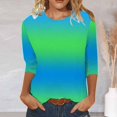 thumbnail image 2 of Vedolay Long Sleeve Tops for Women 2023Sweatshirt Long Sleeve Crew Neck Tee Tops Green,S, 2 of 5
