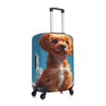 thumbnail image 3 of Fotbe Blue Sky Cloud Puppy Luggage Cover Protector,Suitcase Protector,Scratch and Dirt Resistant,Fits 18-32 Inch Luggage-Medium, 3 of 9