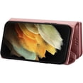 thumbnail image 3 of Wallet Case for Samsung Galaxy S21 Ultra (not s21) for Women, Shoulder Crossbody Purse Handbag Neck Strap Lanyard Cover with ID Card Holder Phone Case for Samsung Galaxy S21 Ultra XK Rose Gold, 3 of 9