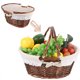 thumbnail image 3 of WEUVEB Cesta Para Picnic Y Almacenamiento Tejida A Mano Con Tela Cesta Y Duradera Multicolor, 3 of 8