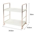 thumbnail image 2 of Plastic/Metal Freestanding Stackable Organizer Shelf ,Bathroom Countertop Storage Shelf, 2 of 5