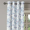 thumbnail image 3 of Ambesonne Bird Print Grommet Curtain, Exotic Wild Flamingo Art, 50"x96", Pale Blue and Dark Pink, 3 of 5