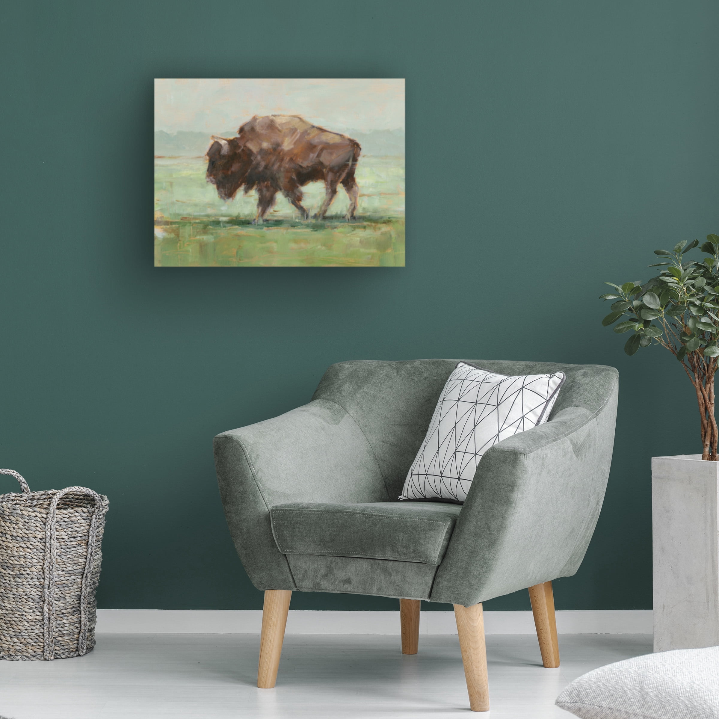 Ethan Harper 'Where the Buffalo Roam II' Canvas Art
