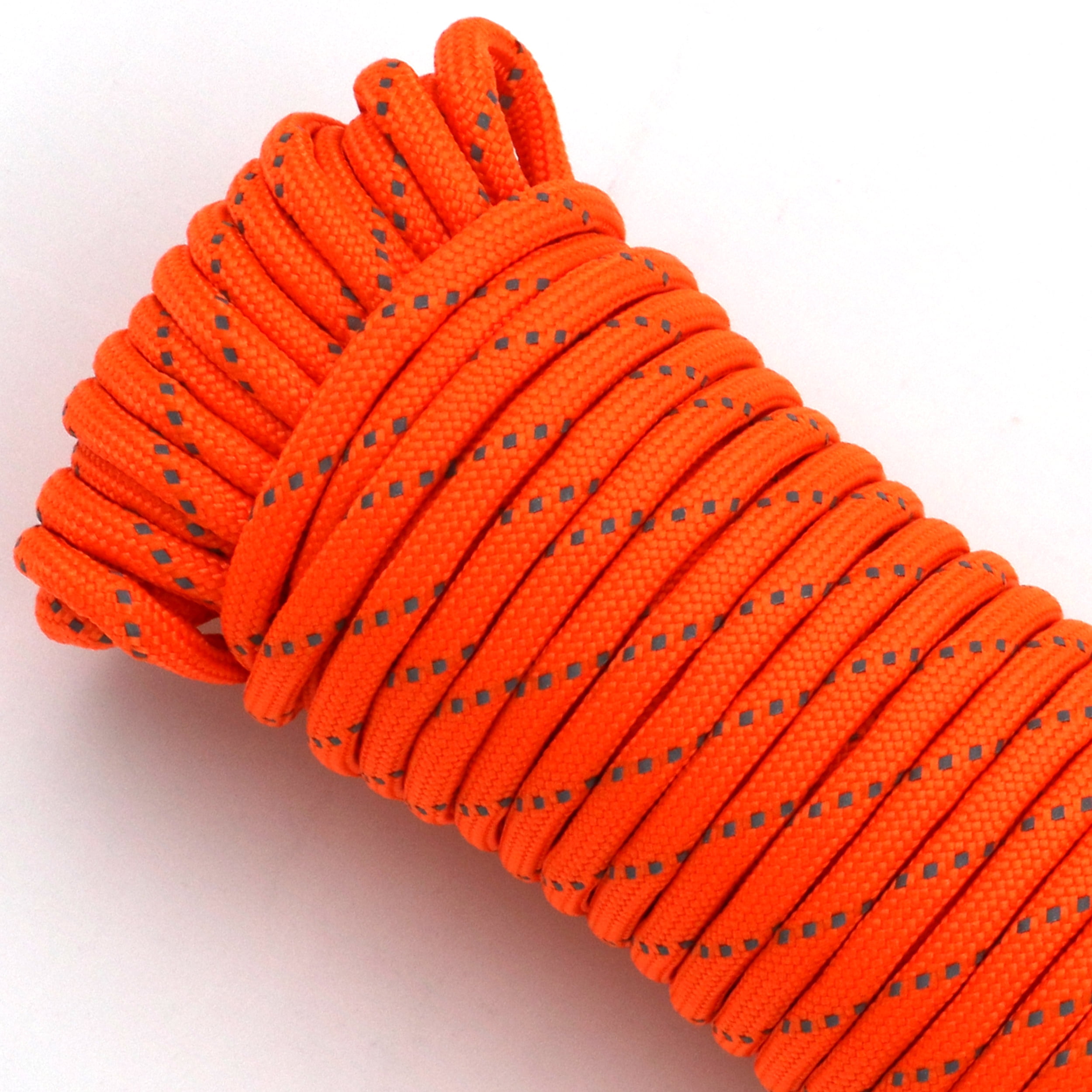 (4 pack) Hyper Tough 5/32 inch x 50 ft, 550 Reflective Paracord, Orange
