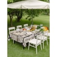 thumbnail image 4 of Outdoor Tablecloths with Umbrella Hole & Zipper, Sunflower Tablecloth Rectangle 60x84 Inch, Yellow Flowers Summer Botanical Wooden Waterproof Table Cloth, Patio/Pool/Picnic Table Covers, 4 of 8