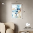thumbnail image 4 of House Of Lines I Blue Abstract Wall Art Canvas Wall Art by Art Remedy, White Floater Frame, 21" x 31", 4 of 6
