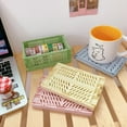 thumbnail image 4 of Mini Boîte de Rangement Pliable en Plastique Panier de Transport de Bureau, 4 of 7