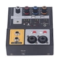 thumbnail image 2 of Recording Mixer 2 Channel Low Noise 48V Phantom Power USB External Sound Card for Live Streaming Karaoke Stage 100V?240V US Plug, 2 of 5
