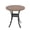 Round-Brown, variant on 27.5" Outdoor Dining Table, Patio Side Table for Lawn Garden Backyard, Round, Black