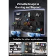 thumbnail image 3 of Organizador de pared con tablero perforado EVDBOBO Elevate Gaming Office, negro, 3 of 6