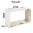 thumbnail image 3 of Keli 52 Inch Sofa Console Table- Mango Wood Handcrafted Open Frame, 3 of 10