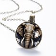 thumbnail image 6 of Elephant Necklace Personalized Custom Photo Round Pendant Adjustable Stainless Steel Necklaces with Gift Box for Men Women Mothers Valentine's Jewelry Gift, 6 of 6