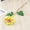 thumbnail image 4 of Fake Flower Non-fading Easy Care Long Lasting Realistic Fine Workmanship Decoration Plastic Chinese Style Dahlia Simulation Flower for Dining Room, 4 of 6