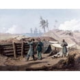 thumbnail image 3 of Waud, Alfred 18x15 Black Modern Framed Museum Art Print Titled - Sharpshooting, Petersburg, Virginia, 3 of 5
