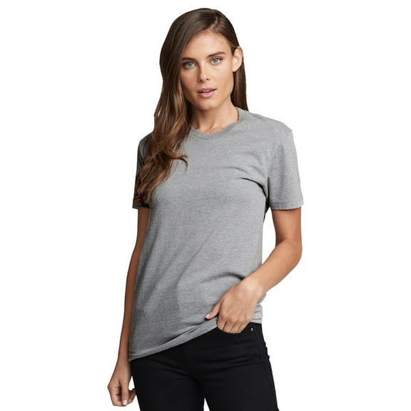 Next Level Unisex CVC Crewneck T-Shirt, Dark Hthr Gray - 6XL