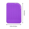 thumbnail image 2 of Bolsa de silicona resistente al calor, alfombrilla térmica para herramientas de peinado, almohadilla anticalor de silicona para planchas de pelo, rizadores y planchas para el pelo, 2 of 5