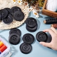 thumbnail image 3 of 30Pcs Flat Round Wood Buttons 4 Hole Wood Sewing Button 2.4 Inch Large Size Wood Sewing Buttons 4.5mm Hole Handmade Buttons, 3 of 6