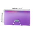 thumbnail image 3 of Uxgjfwu Stationery Organizer 13 Pocket A6 Mini Accordion File Storage Box Colorful Transparent Folder for Office Supplies, 3 of 6