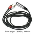 thumbnail image 2 of MesaSe Audio Transferring Cable 3 Pin Microphone Cable Practical Audio Converter Cable Cord, 2 of 8