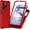 Red, variant on For Blu View Speed Ultra 5G B1660V Case with Screen Protector Phone Case Front Back Full Body Protective Soft TPU Military Grade Shockproof Cover - Blue
