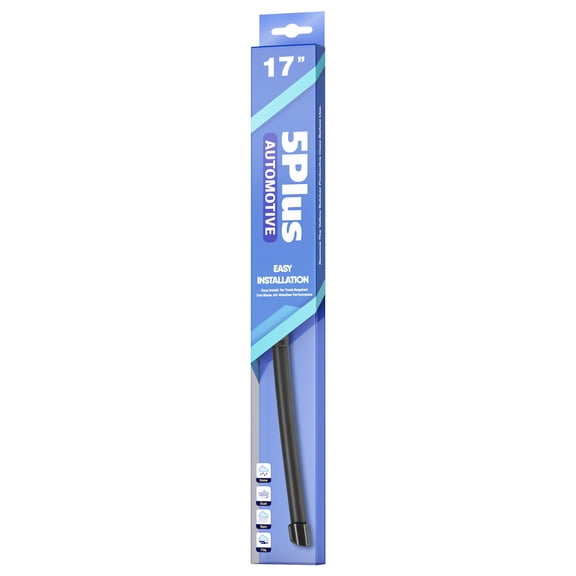 5 PLUS® All-Season 17" Universal Beam Windshield Wiper Blades,OEM Quality Premium Automotive Replacement Windshield Wiper Blades for My Car