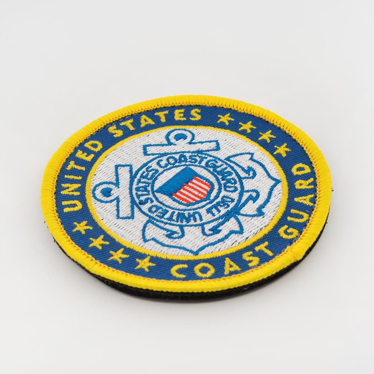 PinMart's Officially Licensed U.S. Coast Guard Round Logo Embroidered Patch – Iron On - 5 Pack