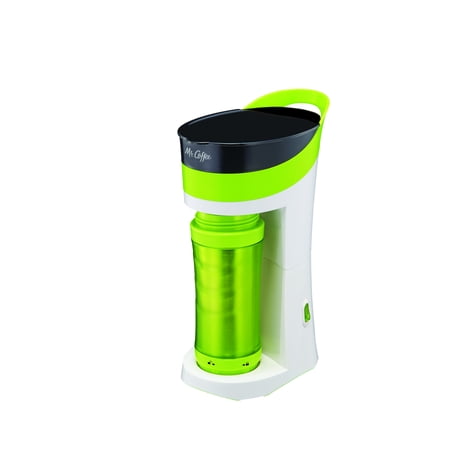 Go Thermal Coffee Pot - Mr. Coffee Pour! Brew! Go! Personal Coffee Maker, Sour Apple Green