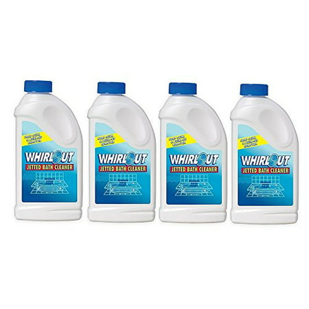 Whirlout WO06N Jetted Bath Cleaner 22oz (1.375 lbs.) Self Cleaning Action Formulated to Clean Hot Tubs, Spas, Whirlpools & Jetted Bathtubs (4 Packs of (Best Way To Clean A Jetted Tub)