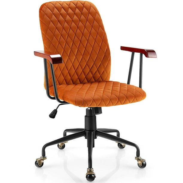 Giantex Ergonomic Swivel Adjustable Home Office Chair Upholstered