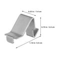 thumbnail image 2 of unbranded 50Ud Clips Soporte Para Estantes Metálicos Multifuncionales Para Armarios Y Estanterías, 2 of 8