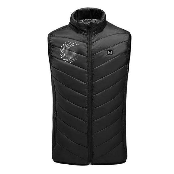 Penkiiy Heated Vest,Heating Vest Rechargeable,Warming Heated Jacket with 3 Heating Levels Unisex Battery Not Included Heated Vest Black
