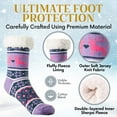 thumbnail image 5 of Fuzzy Socks for Women Cozy Fleece-Lined Sherpa Slipper Socks Super Soft Warm Plush Fluffy Nonskid Socks with Grippers for Winter Lounging Sleeping etc…, 5 of 7