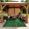 thumbnail image 5 of Koeckritz Rugs Tactic Green Black Indoor/Outdoor Turf Patio Area Rug 10' x 10', 5 of 7