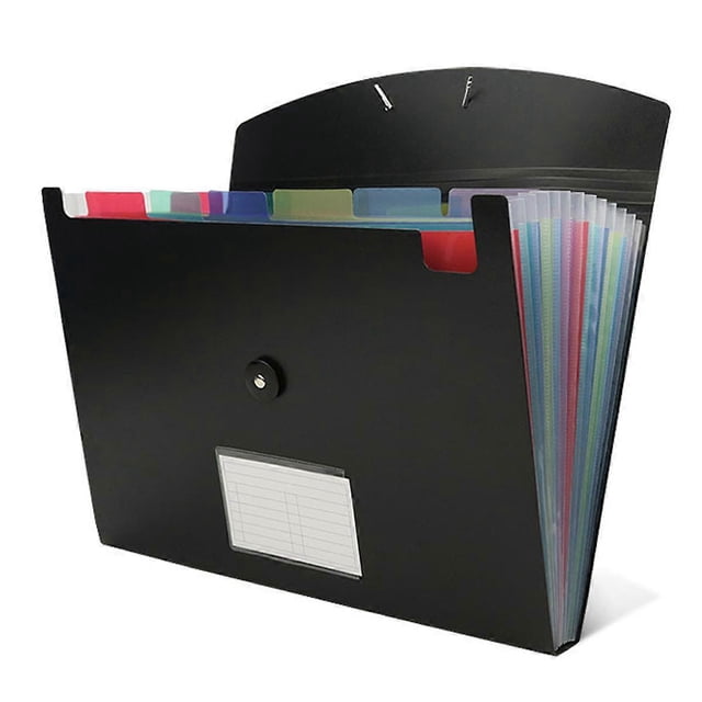 Accordian File Organizer 13 Pocket Expanding File Folder Plastic Expandable File Folder Color Inside
